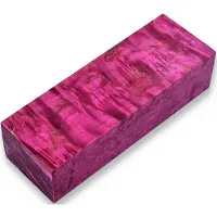 Brisa Stabilized Curly Birch, red wine