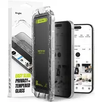 Ringke EZ Easy Slide 2-pack privatlivsbeskyttelsesfilm i glas til iPhone 16 Pro (privacy)