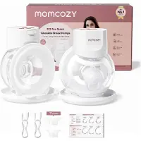 MOMCOZY S12 PRO+ WEARABLE BREAST PUMP Baltas DOUBLE PACK