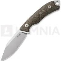 MKM Knives Pocket Tango 4 - Stonewash - Canvas Micarta kniv, grøn
