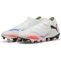 Puma FUTURE 8 MATCH FG/AG Football Boots Unisex, Shoes, White/Black/Glowing Red, 42.5