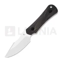 Kizer Cutlery Bone 1122A4 Stonewashed AEB-L , Stabilized Wood, fixed knife, Maverick Customs design