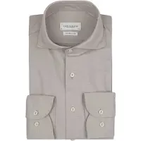 Profuomo japansk strikket skjorte – beige melange Beige måle