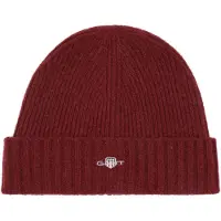 Gant Ganttil mænd. 9910023 Skjold uldhue rød (OSFA), Casual, Bomuld