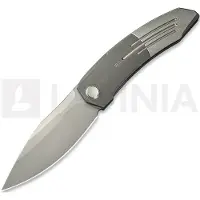 We Knife Sine Wave, Gray/Satin Ti, Stonewash