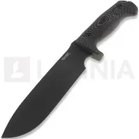 Lionsteel M7 Black Micarta overlevelseskniv, black blade