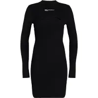 Karl lagerfeld JEANS Strikkjole sort / hvid