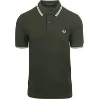 Fred perry polohirt M3600 mørkegrøn T50 Mørkegrøn Grøn måle