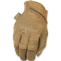 Mechanix Pirštinės SPECIALTY VENT, su skylutėmis ventiliacijai, Coyote L dydis. Velcro, dirbtinė 0.6mm oda.touchscreen technologija