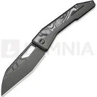 We Knife Inceptus foldekniv, Dark Gray Ti & White/Black G-10, Stonewash