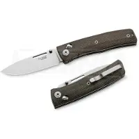 Lionsteel NiNi - Full Scale - Green Canvas Micarta foldekniv