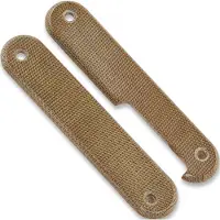 MKM Knives Spare Scales Malga 6, natural canvas micarta