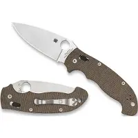 Spyderco Manix 2 XL Brn Canvas Micarta
