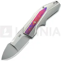 We Knife Coral, Polished BB Ti/Timascus, Polished BB