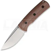 Petrified Fish Beluga - Sanblast - Micarta kniv, brun