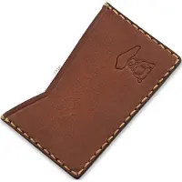 Paasipuukko Leather Card Holder, red brown
