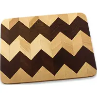 Guliles Cutting Board ZigZag Beech+Thermobeech 400x300x19mm