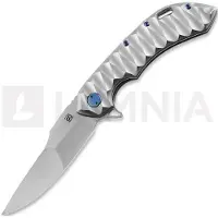 Olamic cutlery Wayfarer 247 Suna foldekniv, Scalloped Orange Peel Ti, Polished
