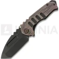 Medford Genesis T 3V DLC Tanto foldekniv, Black & CuRose "Shou Sugi Ban"