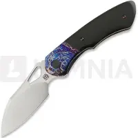Olamic cutlery WhipperSnapper BL foldekniv, Entropic Titanium & Black Micarta