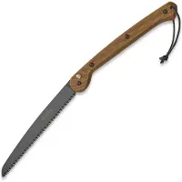 Woxna Hälsing 250 mm + Alfta Leather sheath sav, sort