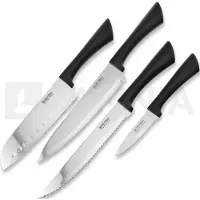 Hen & Rooster Kitchen Set Black ABS
