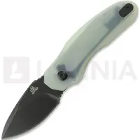 Twisted Assisted Fortis Drop Point foldekniv, Jade G-10, Blackwash
