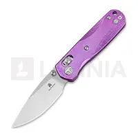 Bestechman Sprite - Stonewash + Satin - Crystallized Titanium foldekniv, violet