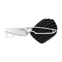 MKM Knives MKM Makro 2 Sheepsfoot MA02-PABK Satin M390, Black Paracord Handle, fixed knife, Jesper Voxnaes design