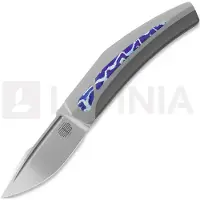Reate Small Krypton foldekniv, Bead Blast Ti/Timascus