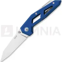 MKM Knives Edge Liner foldekniv, Blue anodized aluminum
