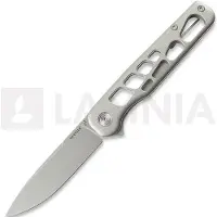 Tactile Knife Rockwall Flipper V2 Skeletonized - Stonewash - Titanium foldekniv