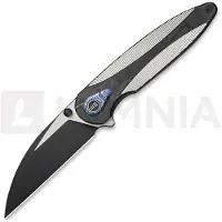 We Knife Zenthra, Satin&Black Ti/Shredded CF, Black SW
