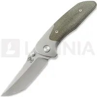 Mechforce Barker Collab Hokkaido foldekniv, OD Green Micarta