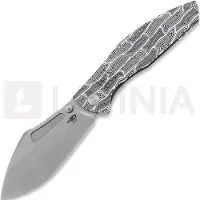Bestech Lockness - Stonewash - G10 foldekniv, sort, hvid