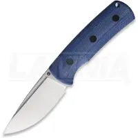 Petrified Fish Beluga - Satin - Micarta kniv, blå