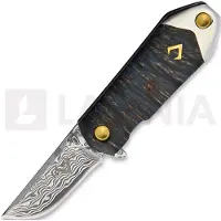 V Nives KillaBite Damascus foldekniv, wood