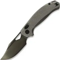 Kunwu Knives Django - DLC - Titanium foldekniv, Diamond Texture
