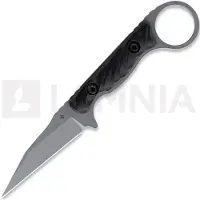 Toor Jank Shank W kniv, Black G-10, Gray Gun-Kote