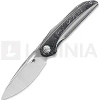 Bestech Senu - Satin + Stonewash - Titanium w/Marble CF foldekniv