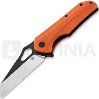 Bestech Operator - Blackwash + Satin - G10 foldekniv, orange