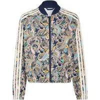 Adidas Originals Sst Loose Cropped Paisley Sweatshirt Med Lynlås