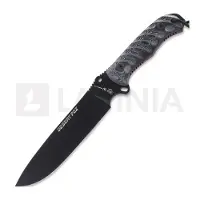 Nieto Desert Fox kniv, black micarta and black blade