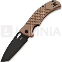 MKM Knives Ciras - Black Top Shield - G10 foldekniv, coyote tan