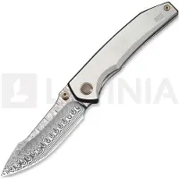 We Knife Ryson Damasteel foldekniv, Gray Titanium