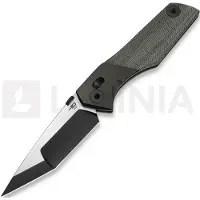 Bestech Cetus - PVD + Satin - Canvas Micarta, sort