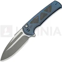 We Knife Sylox, Blue Ti/Shredded CF, Stonewash