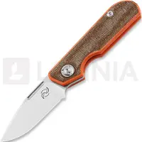 Liong Mah Designs Traveller Spear Point foldekniv, Brown Micarta