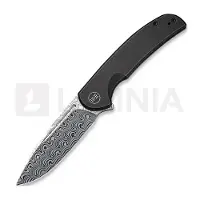We Knife Beacon Framelock Damascus