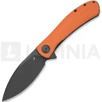 Trollsky Knives Mandu EVO Magnacut foldekniv, Orange G-10, Black Stonewash